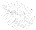Side Plate and Scraper Assembly Diagram and Parts List for 38427 8900001-8999999 - 1998 Toro Snow Blower