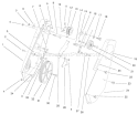 Impeller Drive Assembly Diagram and Parts List for 38429 210000001-210999999 - 2001 Toro Snow Blower