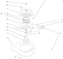 Page F Diagram and Parts List for 38430 9900001-9999999 - 1999 Toro Snow Blower