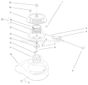 Engine Diagram and Parts List for 38431 8900001-8999999 - 1998 Toro Snow Blower