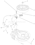 Page H Diagram and Parts List for 38431 8900001-8999999 - 1998 Toro Snow Blower