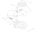 Engine Diagram and Parts List for 38435 7900001-7999999 - 1997 Toro Snow Blower