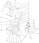 Discharge Chute & Deflector Assembly Diagram and Parts List for 38436 8900001-8999999 - 1998 Toro Snow Blower