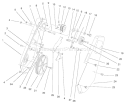 Impeller Drive Assembly Diagram and Parts List for 38441 200000001-200999999 - 2000 Toro Snow Blower