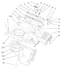 Upper Shroud and Control Panel Assembly Diagram and Parts List for 38440 200000001-200014063 - 2000 Toro Snow Blower