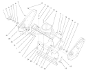Housingand Side Plate Assembly Diagram and Parts List for 38439 200003007-200999999 - 2000 Toro Snow Blower