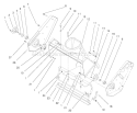 Housing and Side Plate Diagram and Parts List for 38442 210000001-210999999 - 2001 Toro Snow Blower