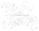 Main Frame Diagram and Parts List for 38451 313002000-313999999 - 2013 Toro Snow Blower