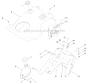 Shroud and Gas Tank Diagram and Parts List for 38452 313000001-313999999 - 2013 Toro Snow Blower