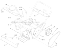 Main Frame Diagram and Parts List for 38453 312000001-312999999 - 2012 Toro Snow Blower
