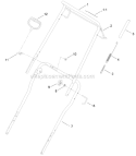 Upper Handle Diagram and Parts List for 38453 312000001-312999999 - 2012 Toro Snow Blower