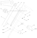 Handle Chute Control Diagram and Parts List for 38459 313000001-313999999 - 2013 Toro Snow Blower