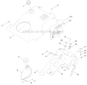 Part Location Diagram of 120-9802 Toro Shroud Asm