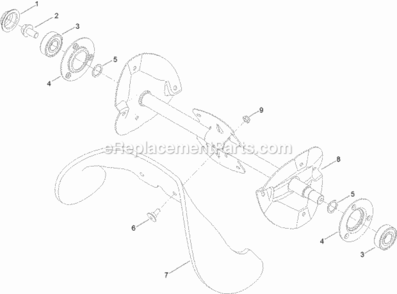 Rotor_Drive_Assembly Diagram and Parts List for 38472 315000001 - 315999999 Toro Snow Blower