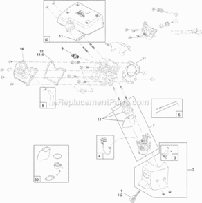 Engine_Assembly_No_1 Diagram and Parts List for 38473 315000001 - 315999999 Toro Snow Blower