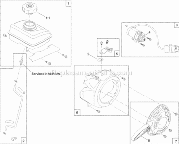 Engine_Assembly_No_3 Diagram and Parts List for 38473 315000001 - 315999999 Toro Snow Blower
