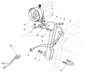 Light Kit Diagram and Parts List for 38505 1000001-1999999 - 1991 Toro Snow Blower