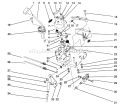 Traction Linkage Assembly Diagram and Parts List for 38505 1000001-1999999 - 1991 Toro Snow Blower