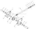 24" Auger Gearcase Assembly Diagram and Parts List for 38510 2000001-2999999 - 1992 Toro Snow Blower