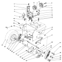 Traction Drive Assembly Diagram and Parts List for 38510 2000001-2999999 - 1992 Toro Snow Blower