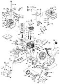 Engine Diagram and Parts List for 38510 2000001-2999999 - 1992 Toro Snow Blower