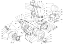 Housing & Chute Assembly Diagram and Parts List for 38510 2000001-2999999 - 1992 Toro Snow Blower