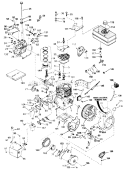Engine Diagram and Parts List for 38510 9000001-9999999 - 1989 Toro Snow Blower