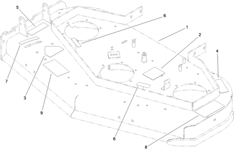 Deck Decal Assembly Diagram and Parts List for 30678 (314000001-314999999)(2014) Toro Lawn Mower
