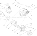 Engine and Frame Assembly Diagram and Parts List for 38515 260000001-260999999 - 2006 Toro Snow Blower
