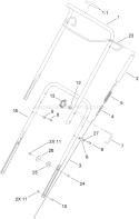 Part Location Diagram of 110-2182 Toro Cable-Clutch