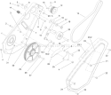 Impeller Drive Assembly Diagram and Parts List for 38515 311000001-311999999 - 2011 Toro Snow Blower