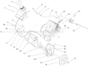 Engine and Frame Assembly Diagram and Parts List for 38516 240000001-240999999 - 2004 Toro Snow Blower