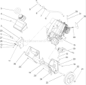 Engine and Frame Assembly Diagram and Parts List for 38516 260000001-260010000 - 2006 Toro Snow Blower