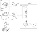 Flywheel, Blower Housing and Rewind Starter Diagram and Parts List for 38516 270010001-270999999 - 2007 Toro Snow Blower