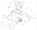 Upper Shroud and Control Panel Assembly Diagram and Parts List for 38517 240000001-240999999 - 2004 Toro Snow Blower