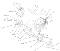Engine and Frame Assembly Diagram and Parts List for 38517 240000001-240999999 - 2004 Toro Snow Blower