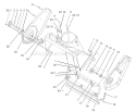 Housing and Side Plate Assembly Diagram and Parts List for 38517 240000001-240999999 - 2004 Toro Snow Blower