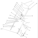 Handle Assembly Diagram and Parts List for 38518 240000001-240999999 - 2004 Toro Snow Blower