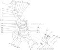 Chute Assembly Diagram and Parts List for 38518 250000001-250999999 - 2005 Toro Snow Blower