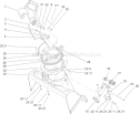 Chute Assembly Diagram and Parts List for 38517 260000001-260010000 - 2006 Toro Snow Blower