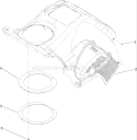 Upper Shroud Assembly Diagram and Parts List for 38515 280000001-280999999 - 2008 Toro Snow Blower