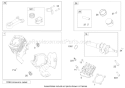 Cylinder, Piston, and Connecting Rod Diagram and Parts List for 38518 270010001-270999999 - 2007 Toro Snow Blower