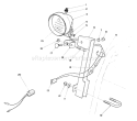 Light Kit Diagram and Parts List for 38520 9000001-9999999 - 1989 Toro Snow Blower