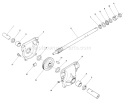 24 In. Auger Gearcase Diagram and Parts List for 38520 9000001-9999999 - 1989 Toro Snow Blower