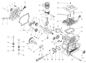 Part Location Diagram of 65-2050 Toro Piston Set