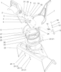 Chute and Rotor Housing Assembly Diagram and Parts List for 38535 270000001-270999999 - 2007 Toro Snow Blower