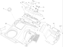 Part Location Diagram of 108-7342 Toro Lower Shroud/Baffle Assembly