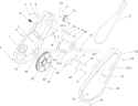 Impeller Drive Assembly Diagram and Parts List for 38515 290000001-290999999 - 2009 Toro Snow Blower