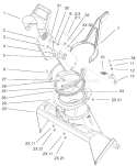 Chute Assembly Diagram and Parts List for 38535 220000001-220999999 - 2002 Toro Snow Blower