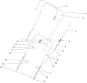 Handle Assembly Diagram and Parts List for 38516 240000001-240999999 - 2004 Toro Snow Blower